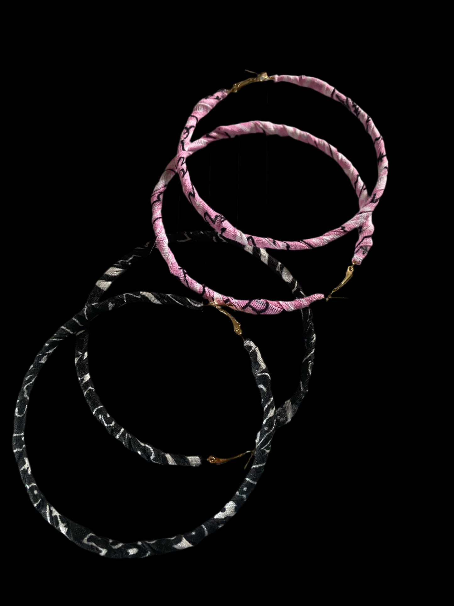 Bandana Wrapped Hoops