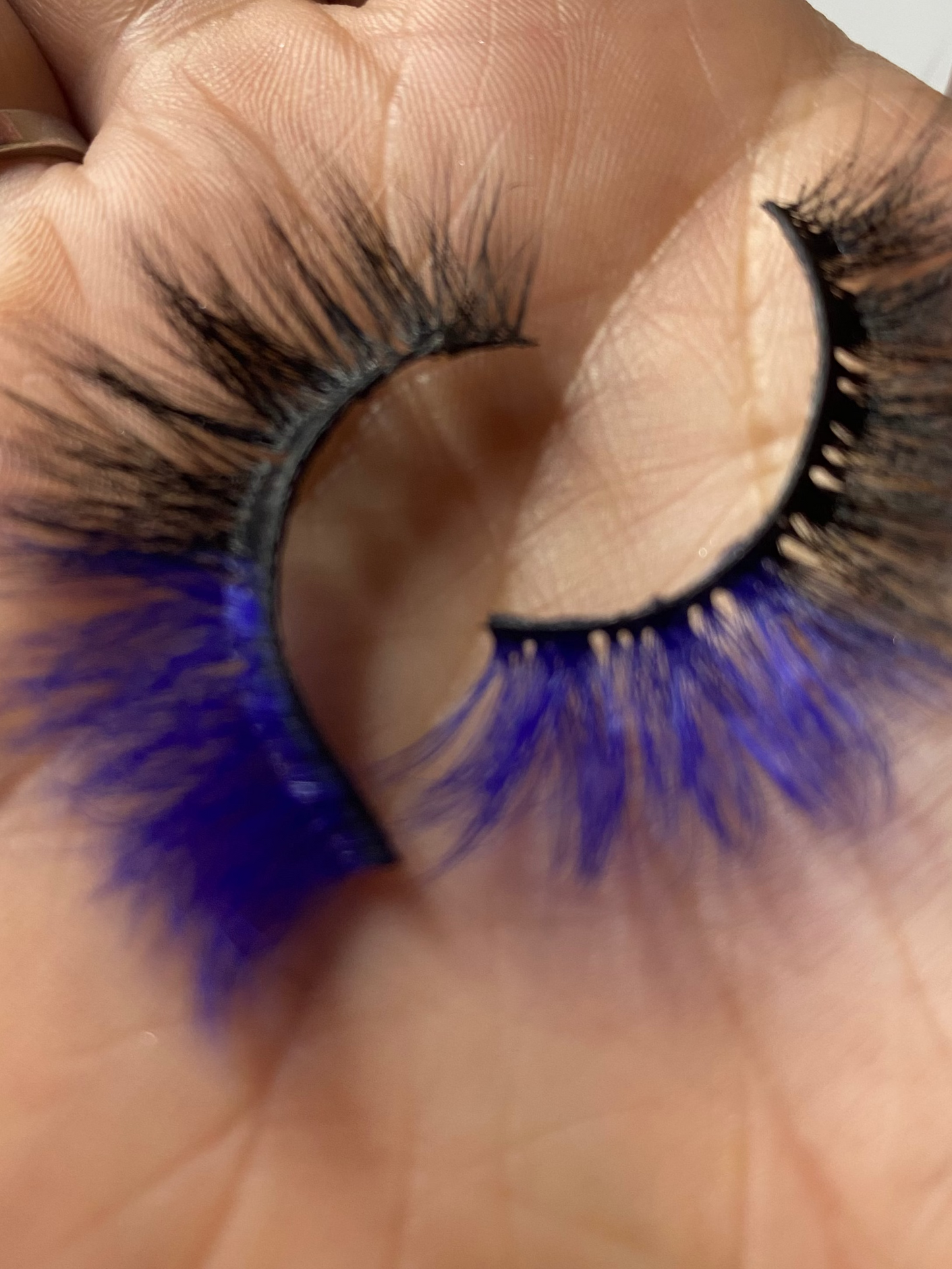 Black n blue eyelashes