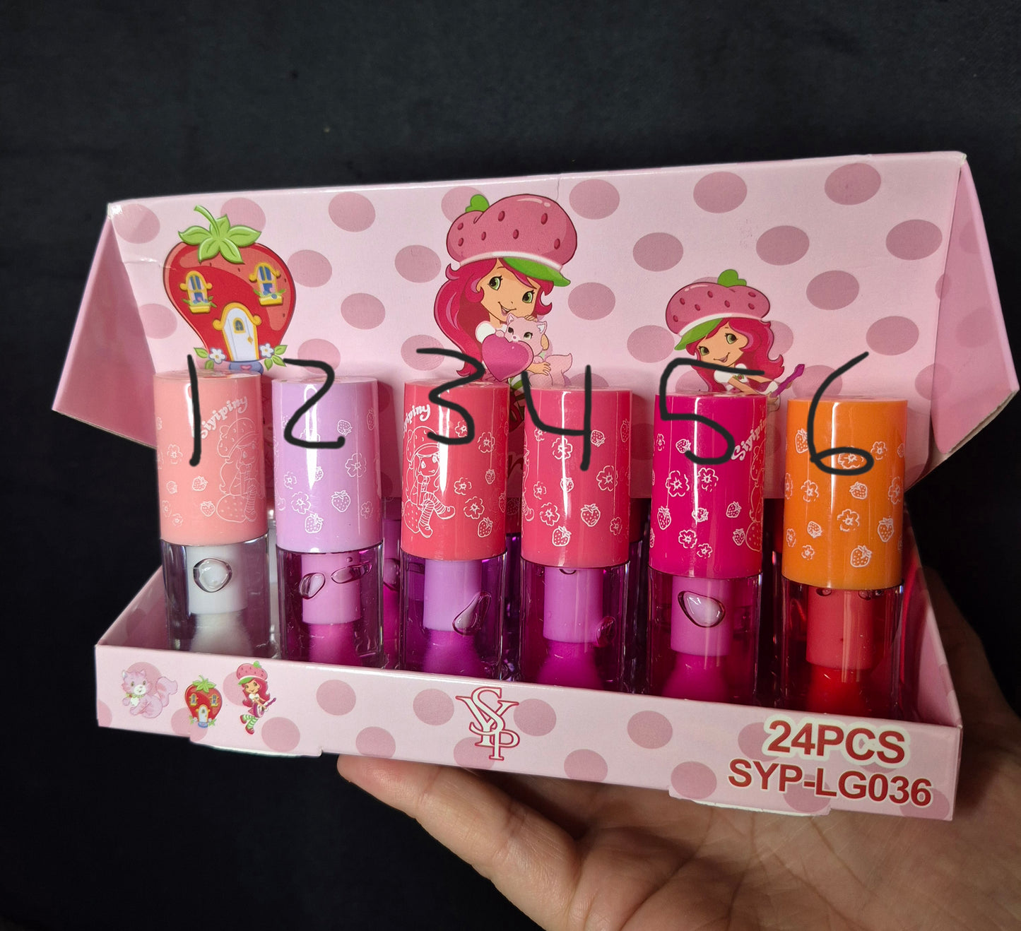 Strawberry lip oils
