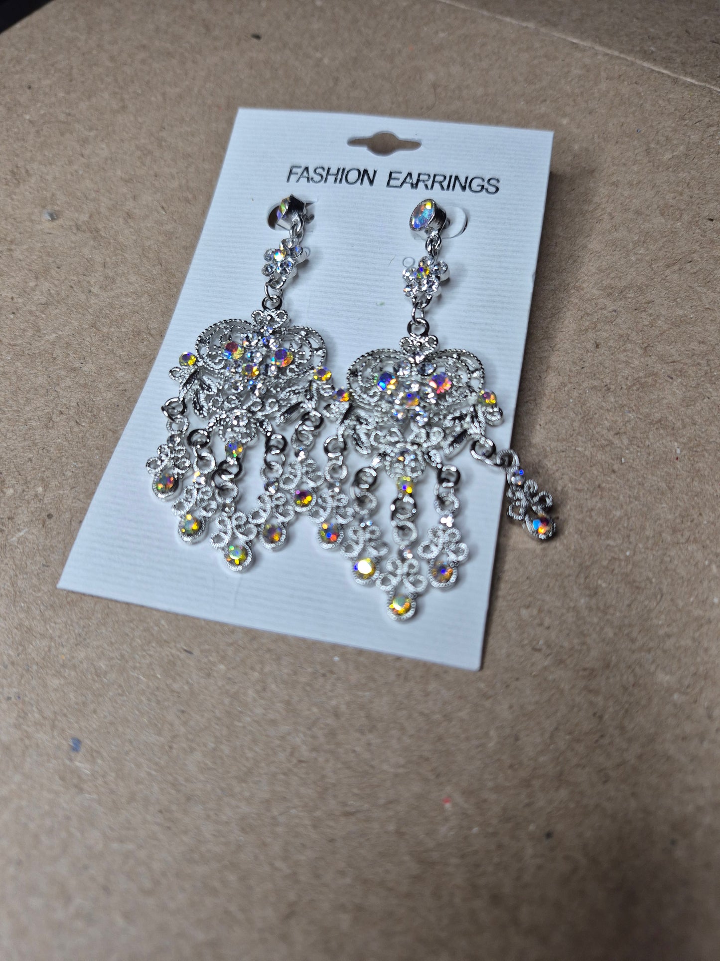 Heart SilverS Dangle Earrings