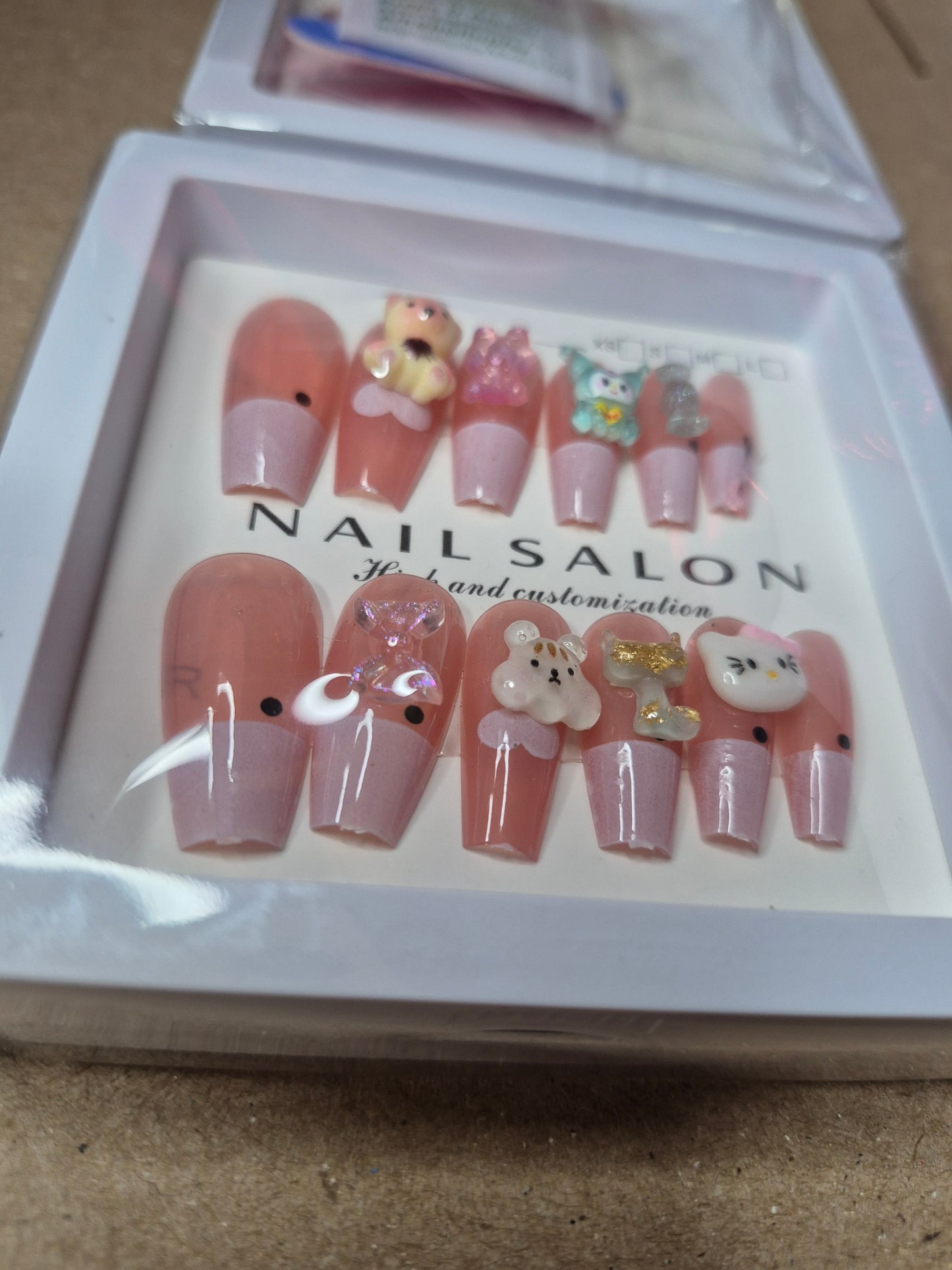 Press on Cute Charm Nails