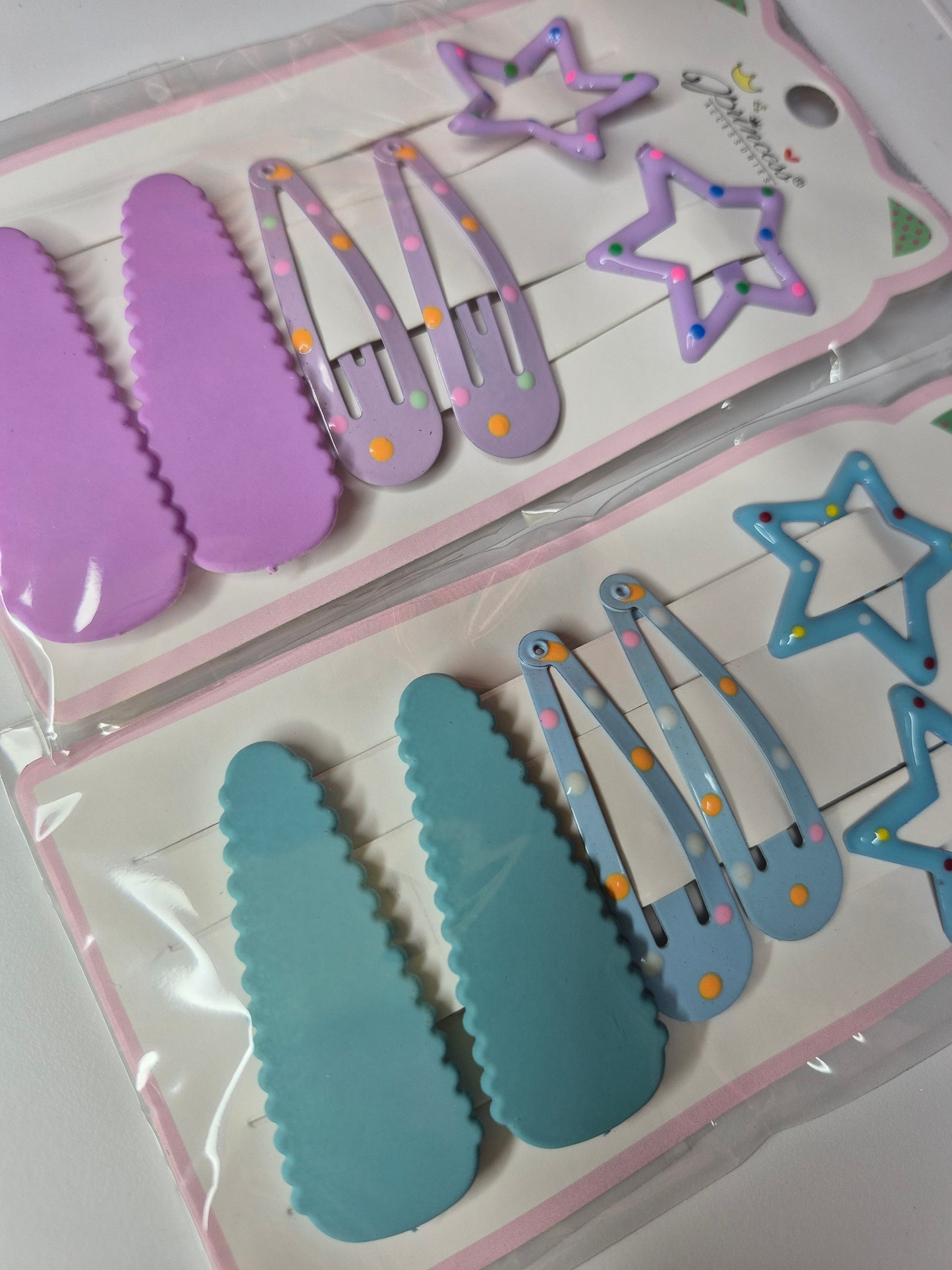 Star hair clip set