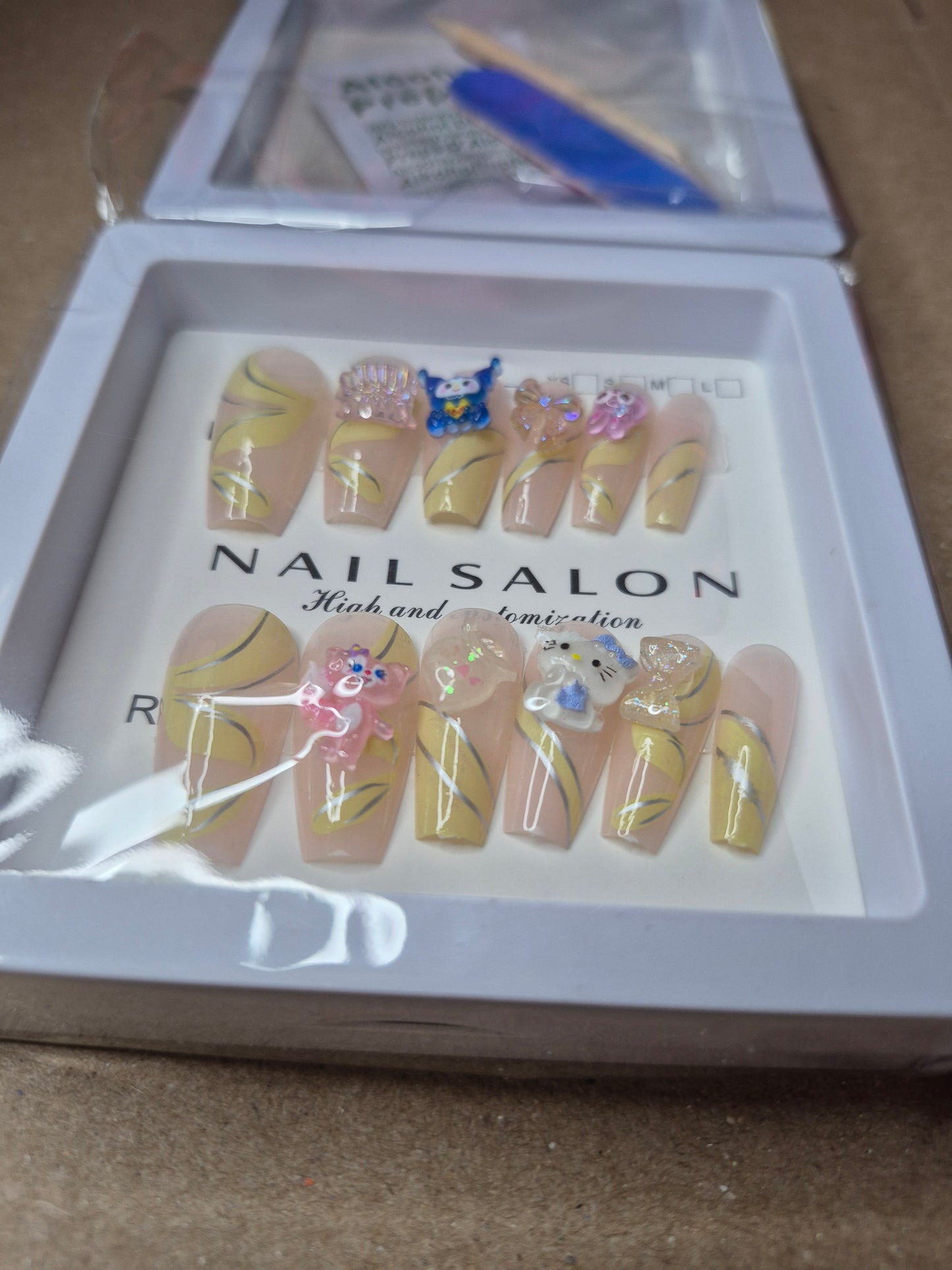 Press on Cute Charm Nails