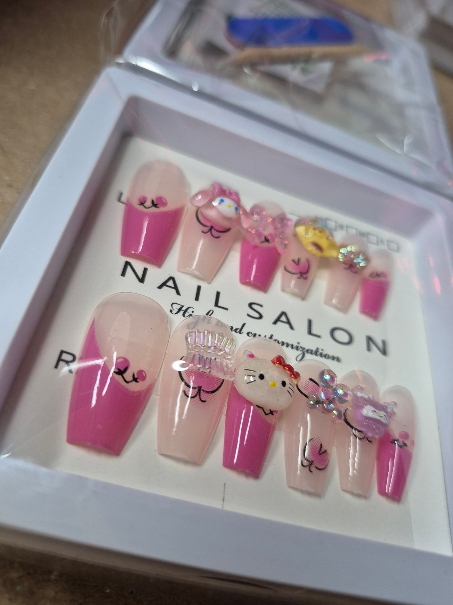 Press on Cute Charm Nails