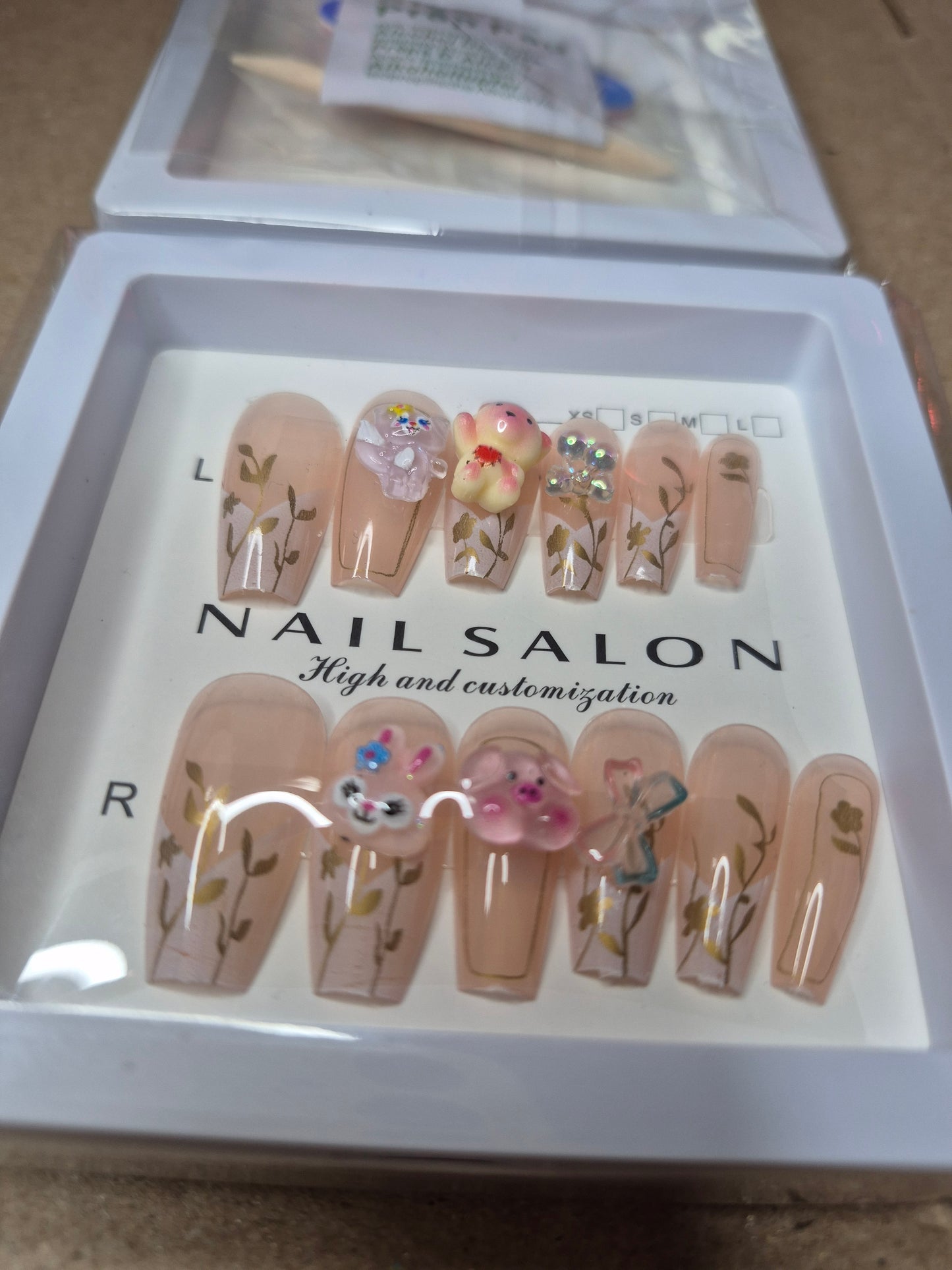 Press on Cute Charm Nails