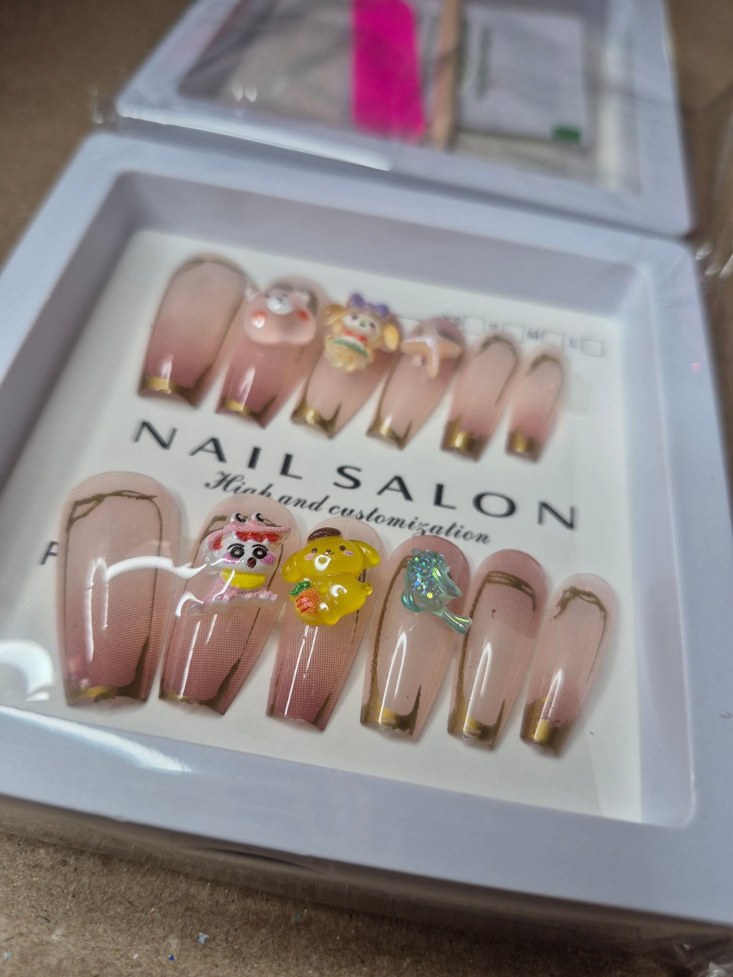 Press on Cute Charm Nails