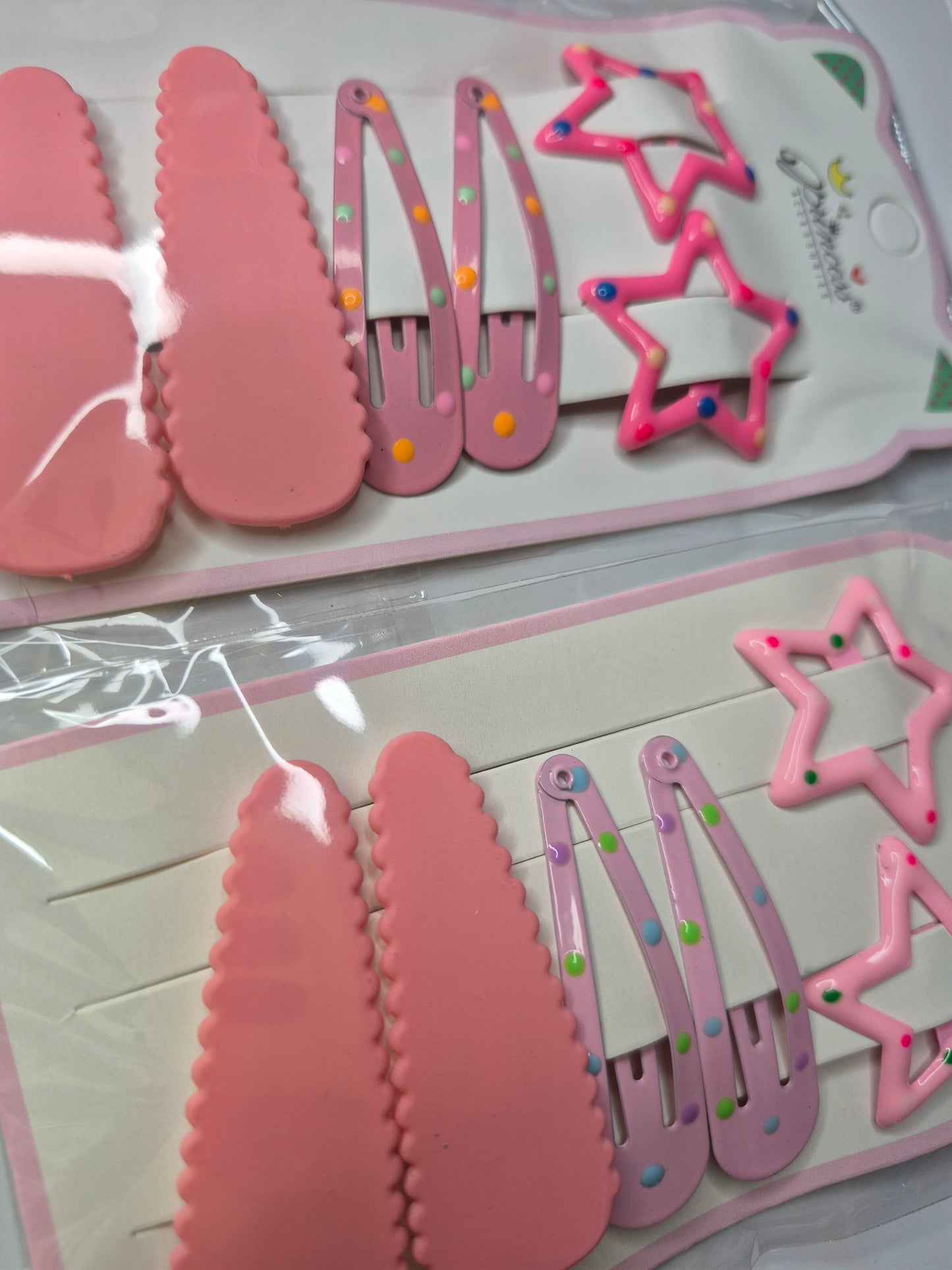 Star hair clip set