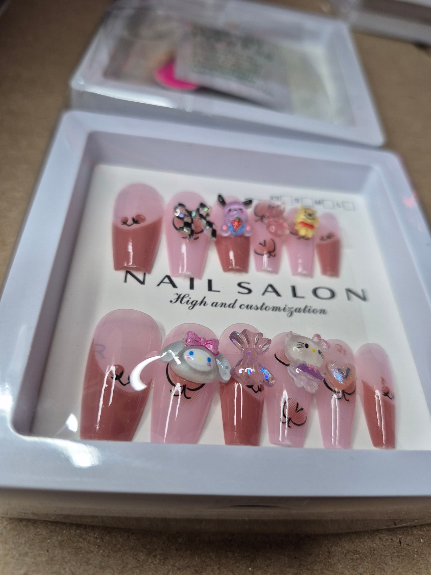 Press on Cute Charm Nails