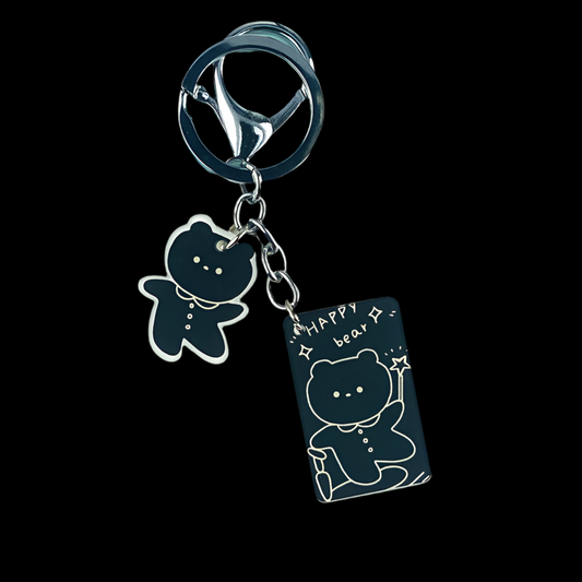 Black bear keychain