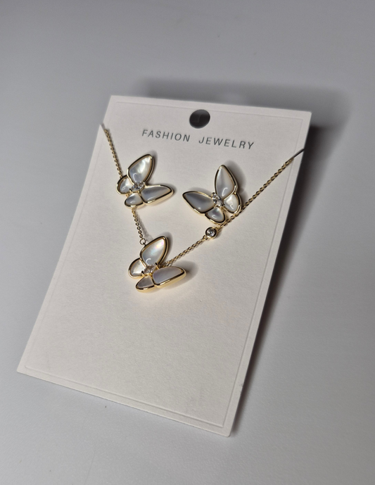 Butterfly 18k Gold plated Set