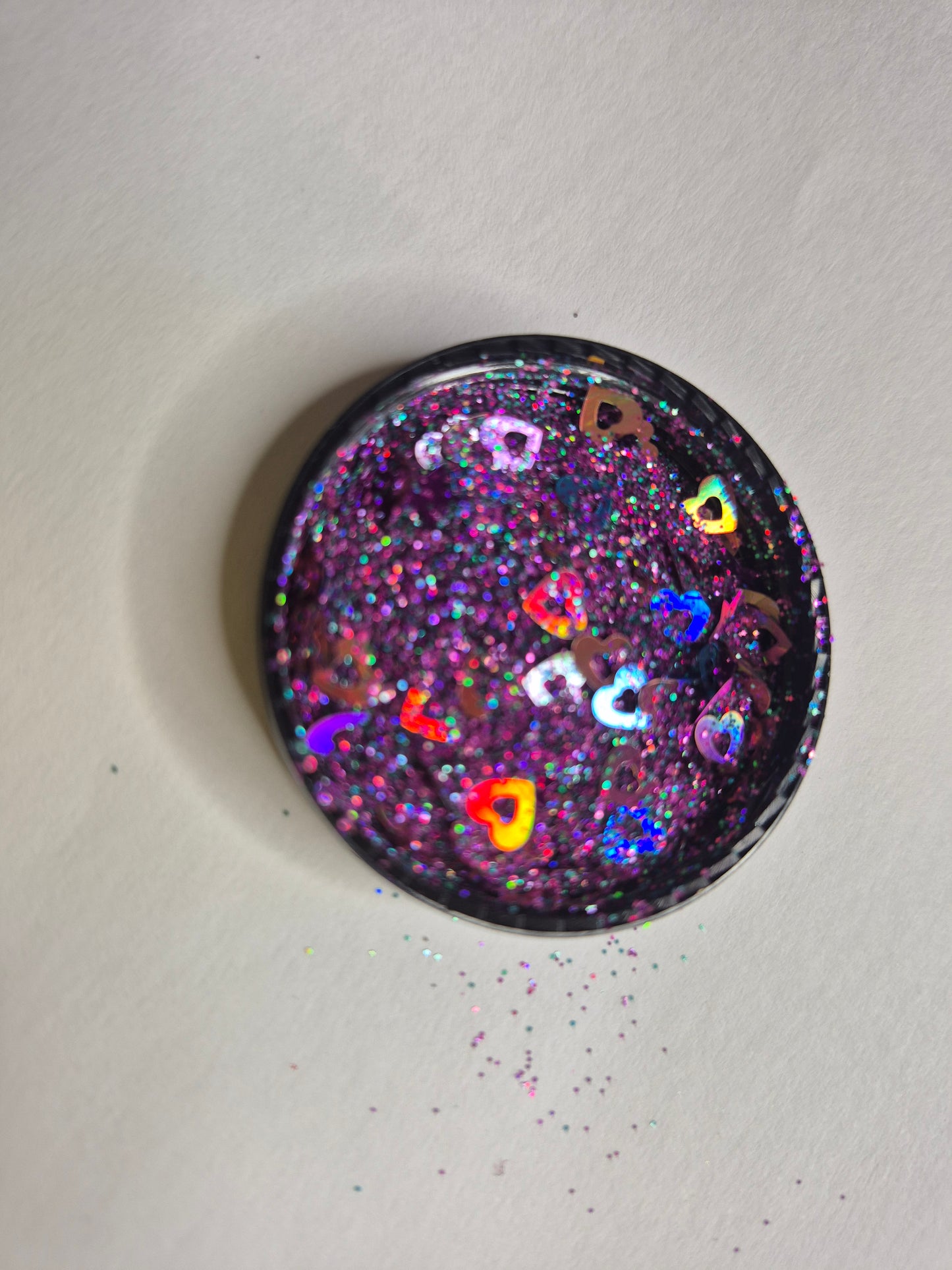 Pink vortex glitter mix