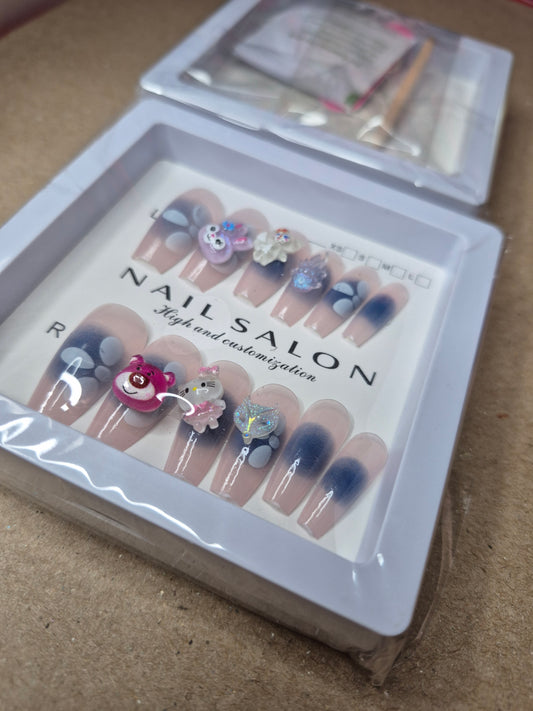 Press on Cute Charm Nails