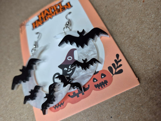 Moon Bats Earrings
