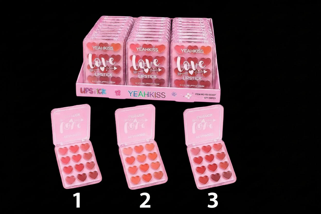 Hearts Lipstick palette