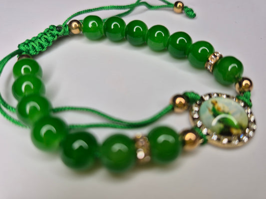 Green Tadeo Adjustable Bracelet