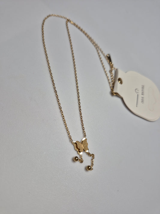 Butterfly Stainless steel necklace