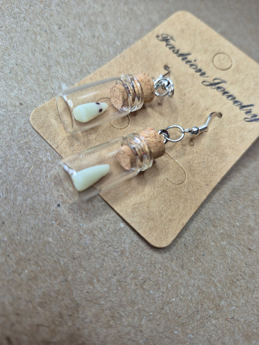 Ghost Jar Glow in Dark Earrings