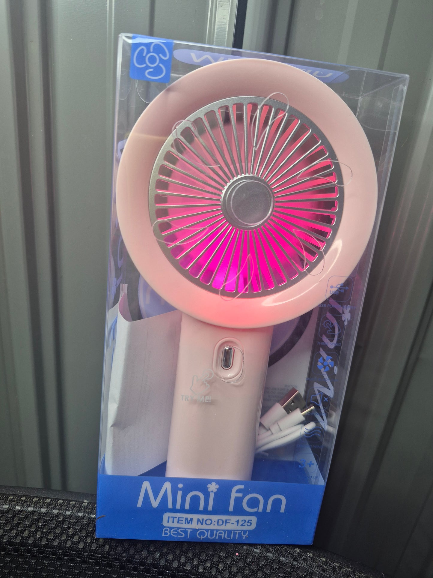 Hand held light up fans