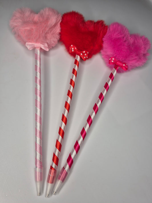 Heart Fluffy Pens