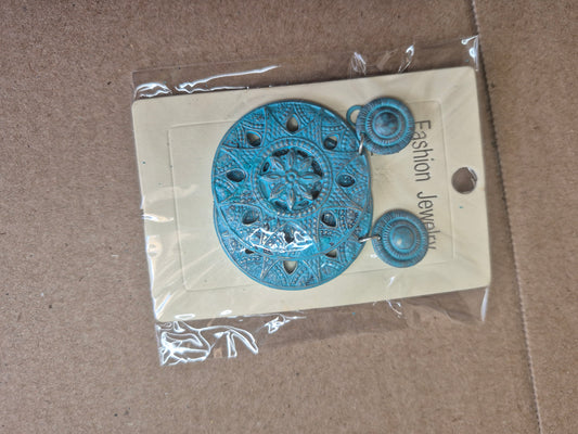 Blue circles Fashion Earrings